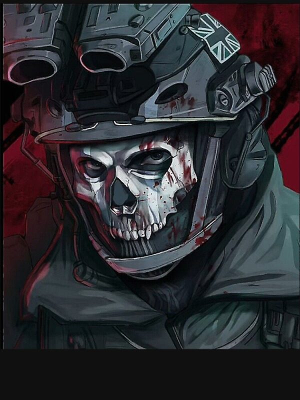 COD- Ghosts Face Tshirt - Image 2