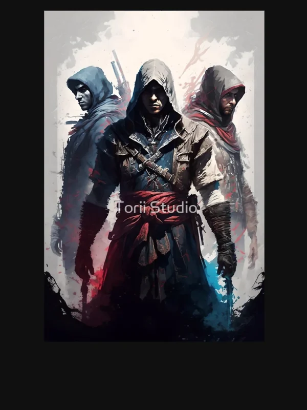 Assassin's Creed - Three Assassins T-Shirt - Image 2